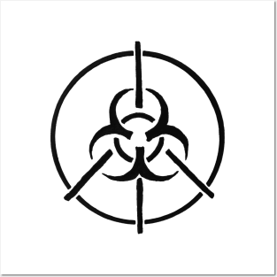 Peace Through Quarantine (black logo) Posters and Art